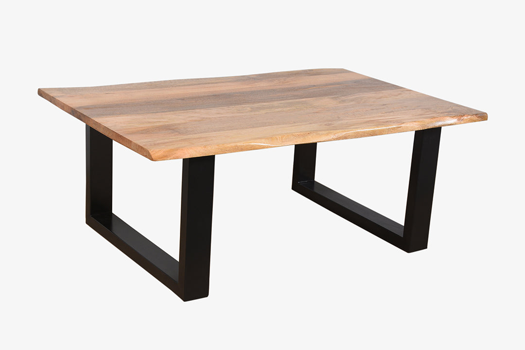 Nordic style mango wood and metal coffee table 120x80 no. 10