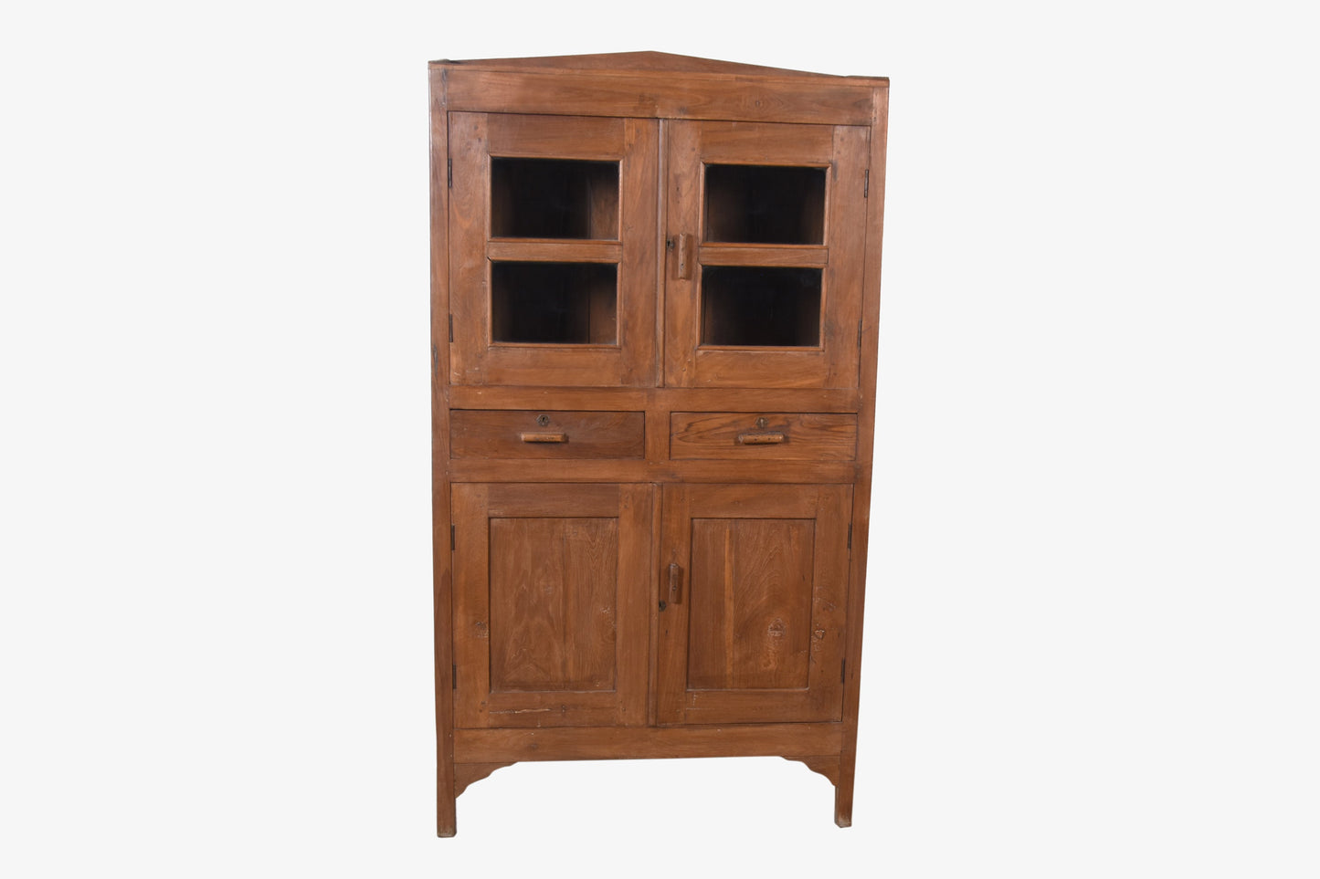 Vitrina de madera antigua natural vintage 160x87cm núm. 46