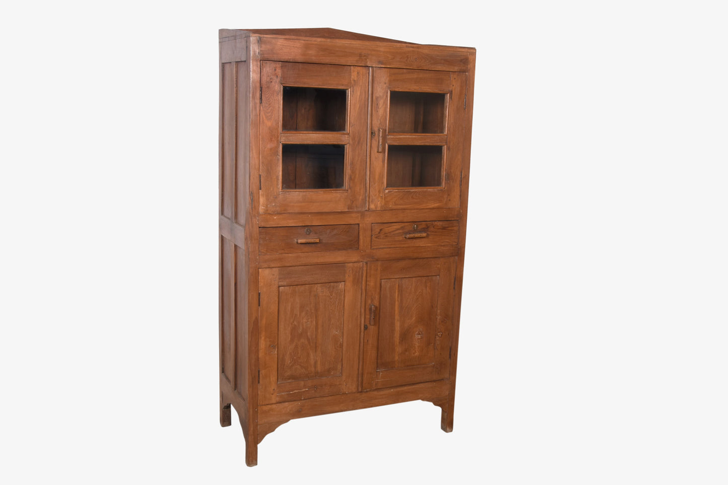 Vitrina de madera antigua natural vintage 160x87cm núm. 46