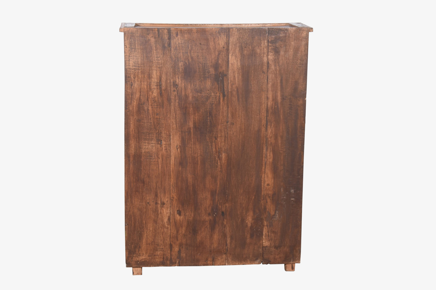 Vitrina de 2 Puertas de Madera Maciza de Teca Estilo Retro