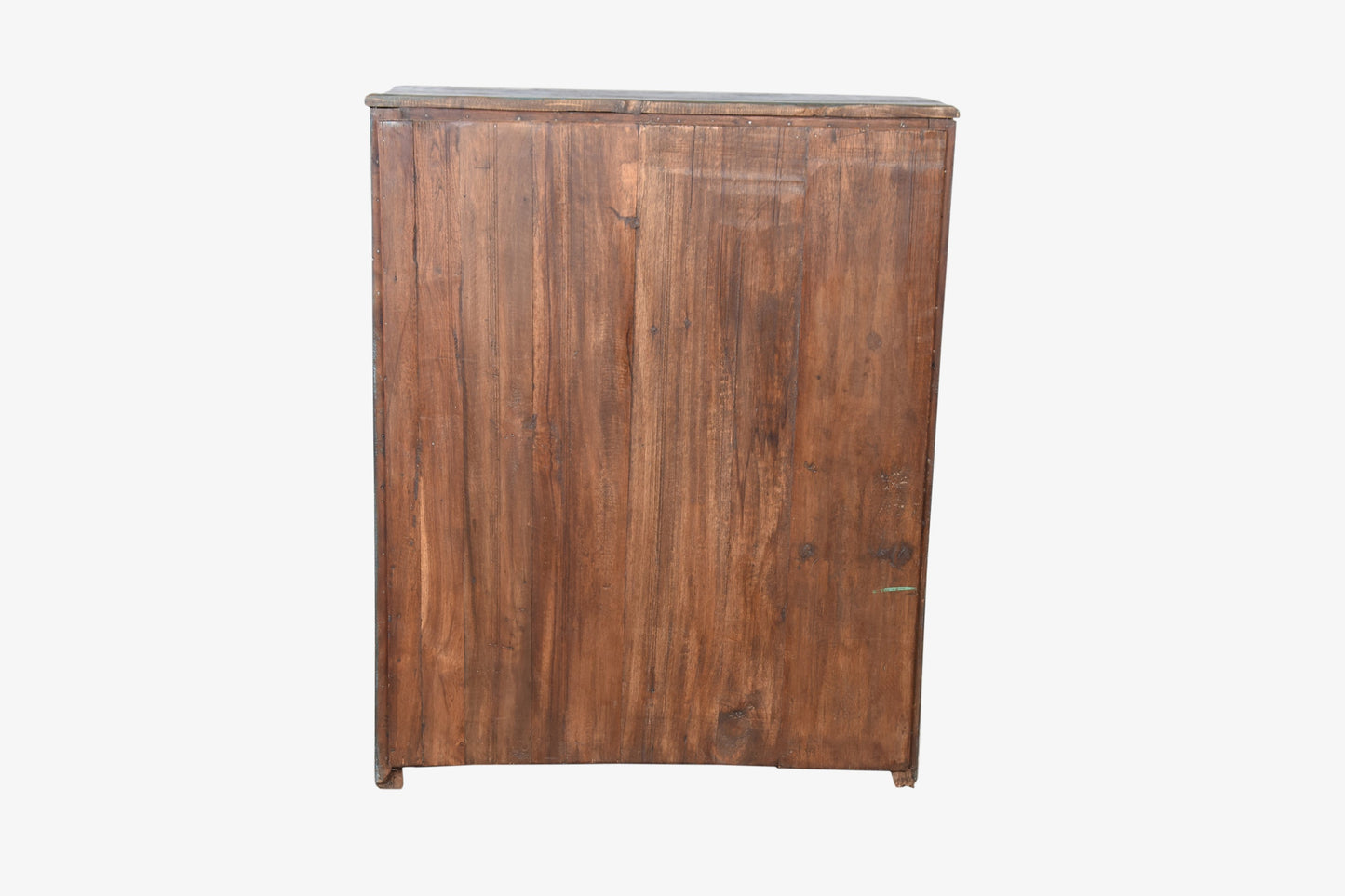 Vitrina Azul antigua de madera restaurada estilo Vintage
