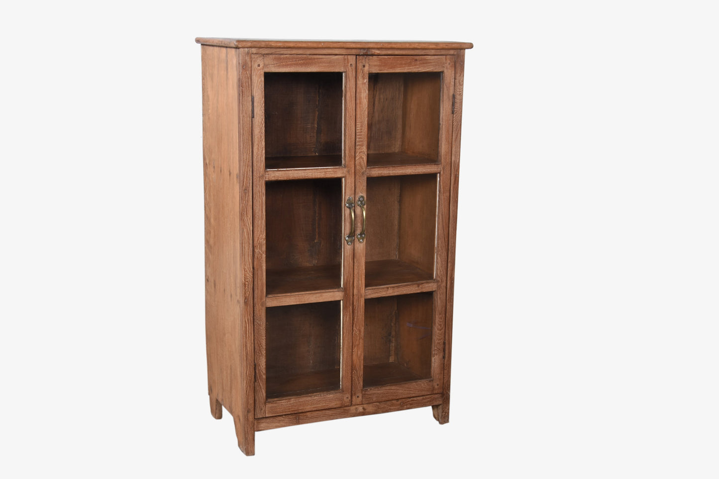 Vitrina de madera antigua vintage 120x70cm núm. 111