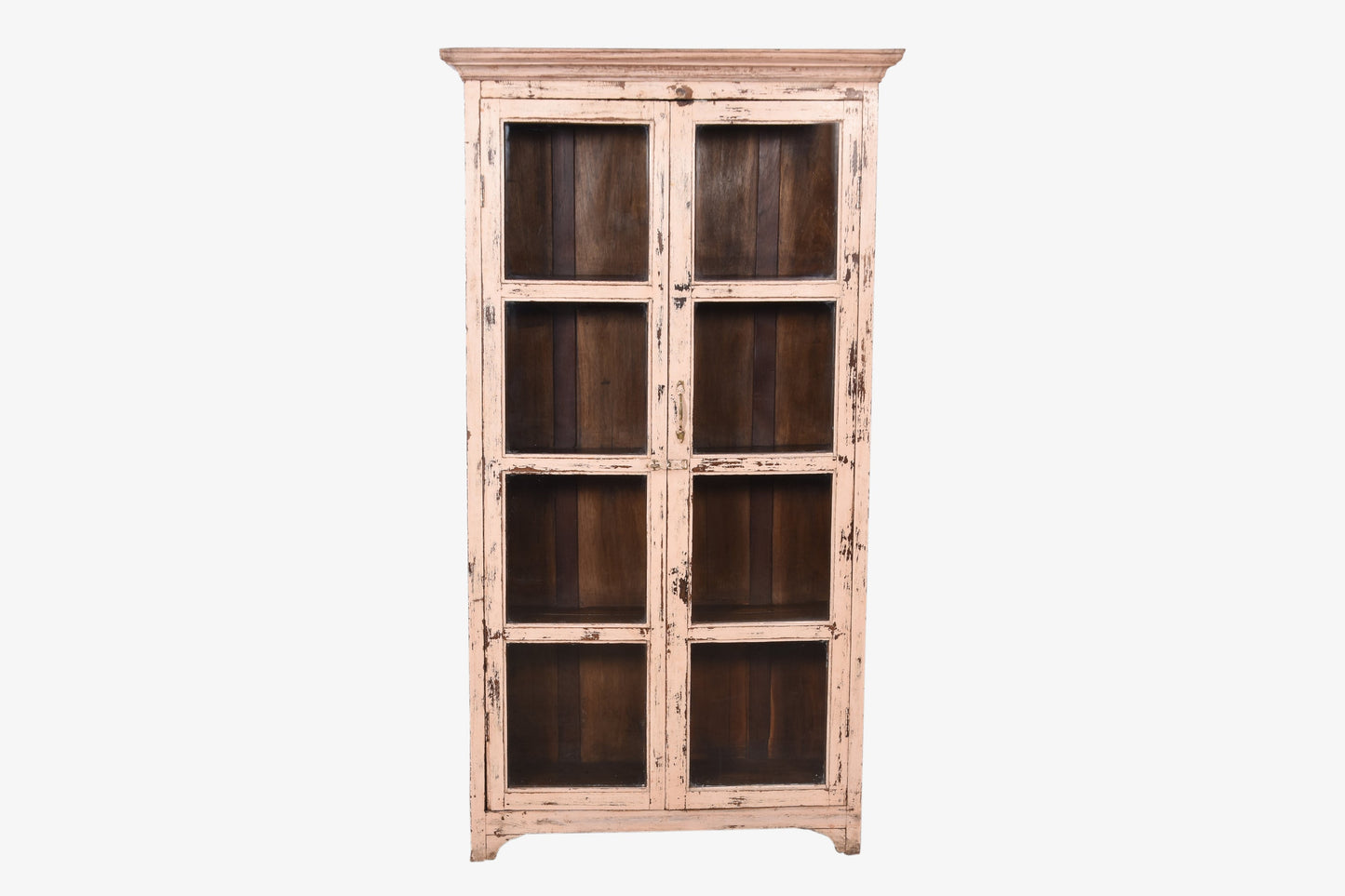 Vitrina de madera antigua beig vintage 172x95cm núm. 131