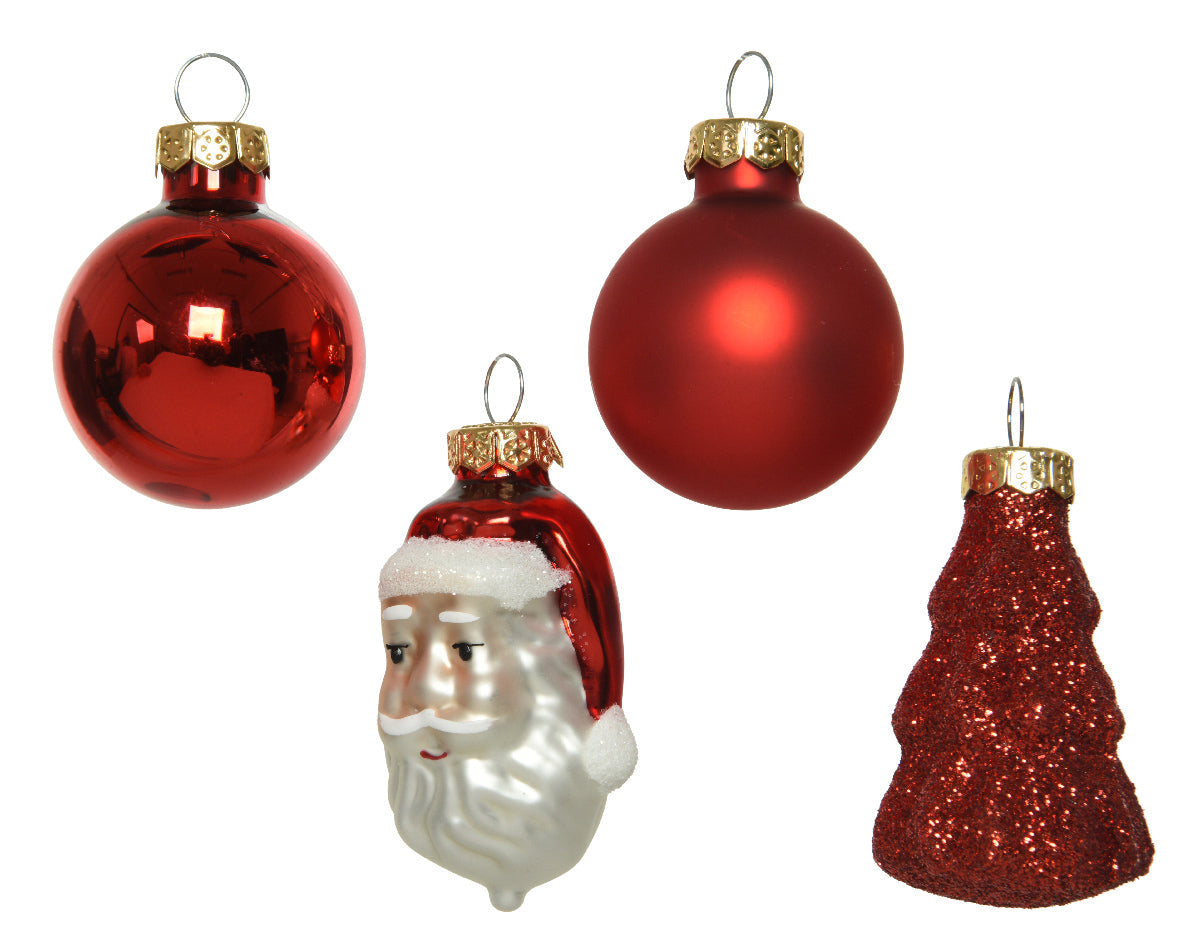 Decoración de vidrio-Minibolas de navidad núm. 014392