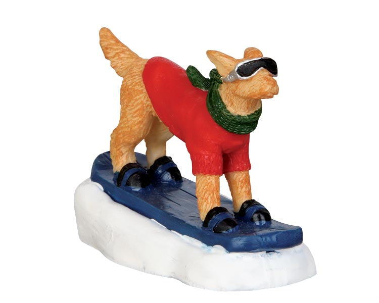 LEMAX Villa de Navidad Perro Con Tabla De Snowboard Envios a Canarias