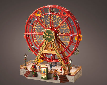 Rotes Weihnachtsriesenrad