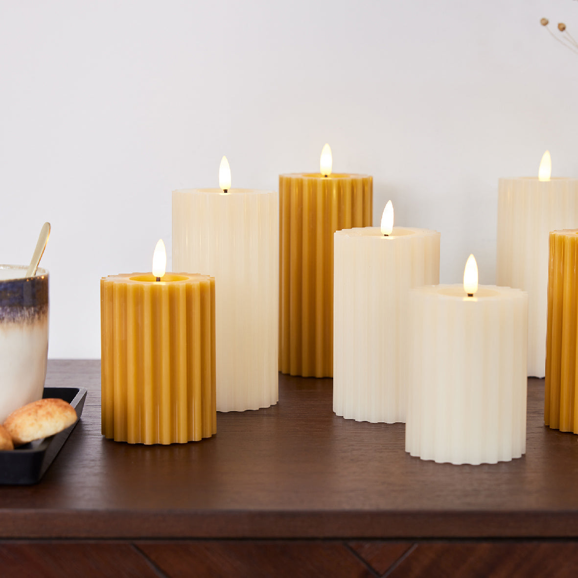 Objetos-Velas LED con tacto de cera num. 486837