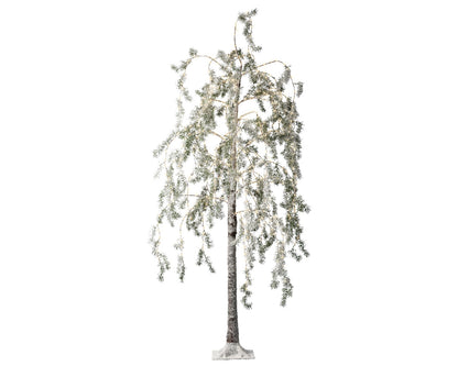 PVC tree with small warm white LED lights 180cm