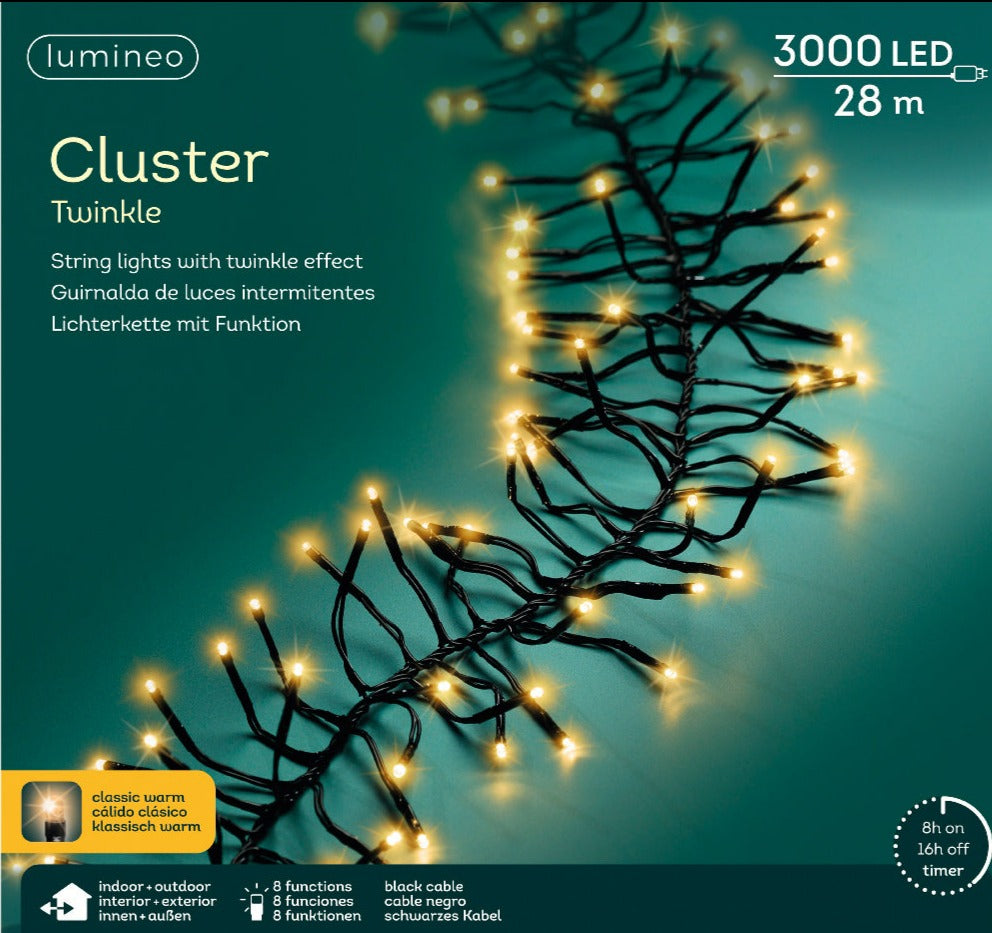Cluster 2800cm-3000LED Amarillo Clásico