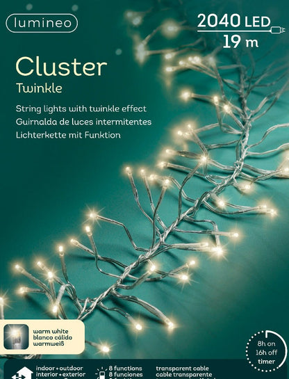 Cluster 1900cm-2040LED Warmweiß