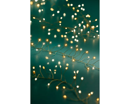 Luces del árbol-Luces microled cluster Largo 1800cm-1440LED WARM WHITE/CLASSIC WARM