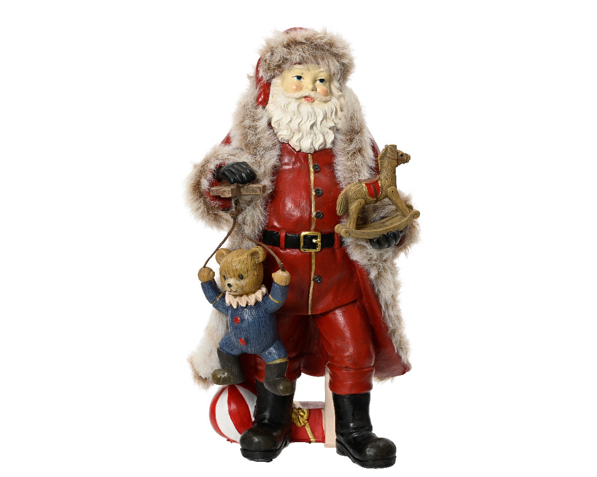 38cm Resin Red Santa Claus