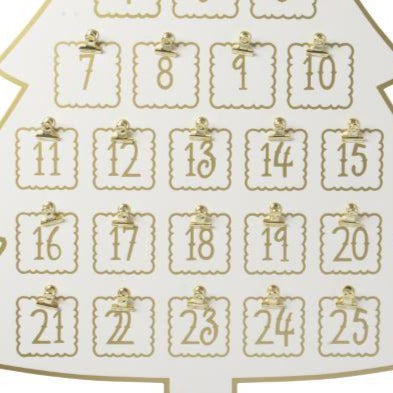 Calendario de Adviento para fotos de navidad
