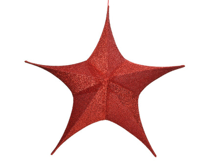 Decoraciones de pared y colgantes-Estrella plegable roja de Alto 60cm
Diámetro 180cm