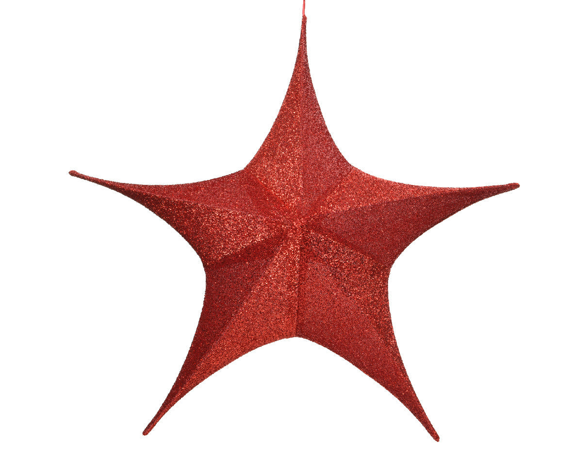 Decoraciones de pared y colgantes-Estrella plegable roja de Alto 60cm
Diámetro 180cm