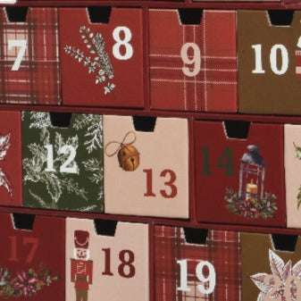 Traditioneller Adventskalender aus Papier