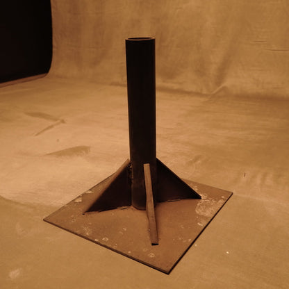 Base de sombrilla de hierro - 35x35x40 cm, diámetro 6 cm