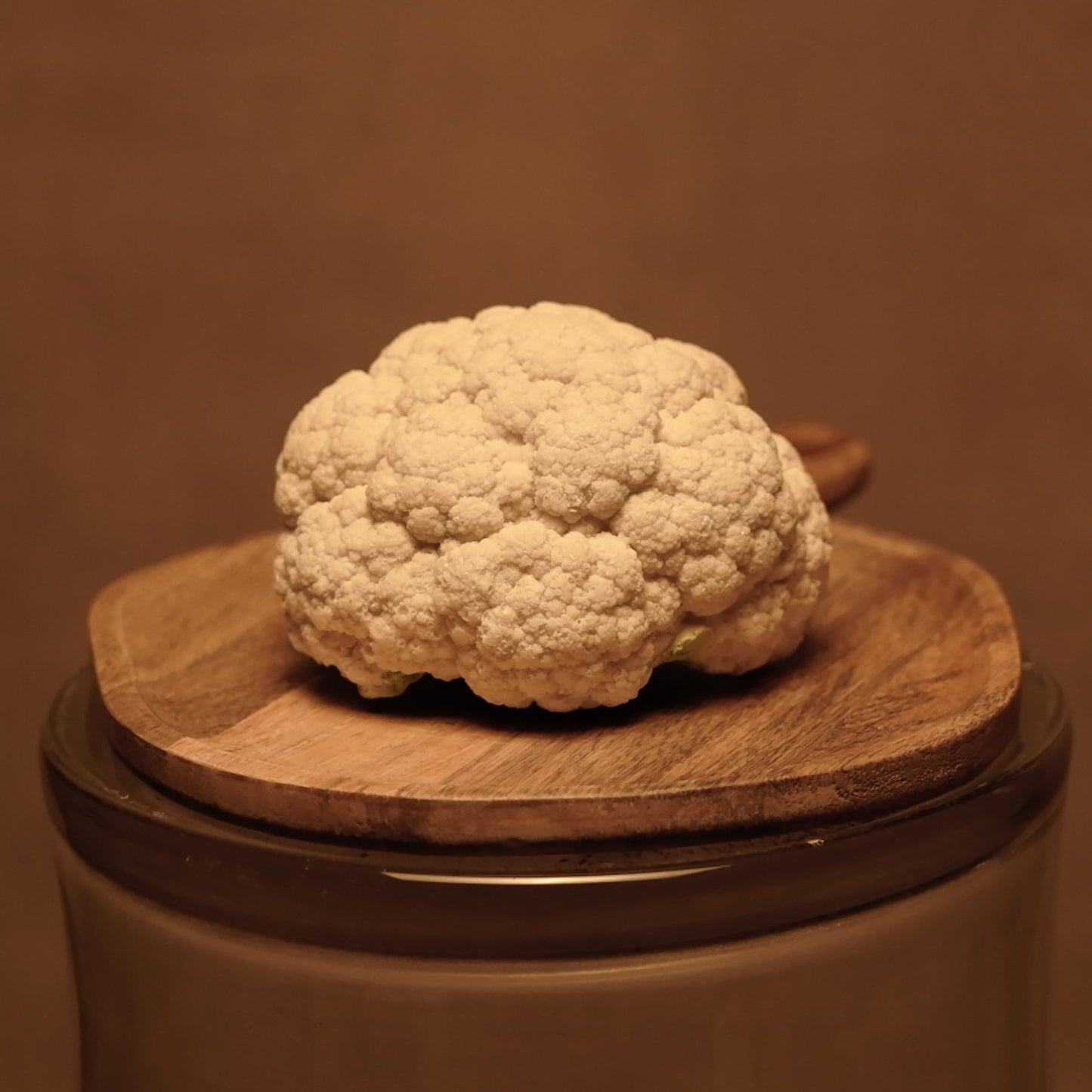 Coliflor decorativa de resina