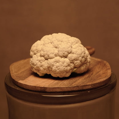 Coliflor decorativa de resina