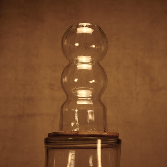 Florero de Cristal Soplado - Diseño Elegante
