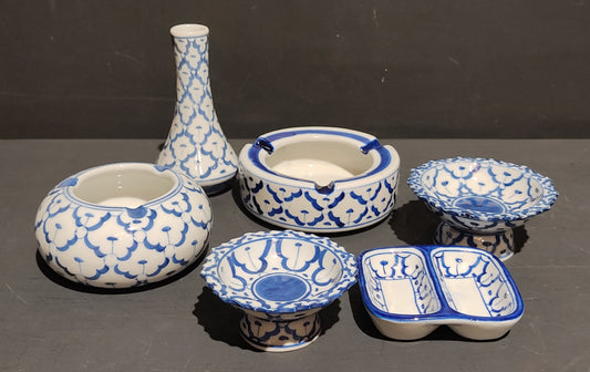 Blau/weiße Keramik aus Thailand