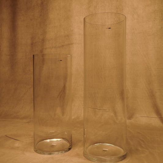 Wide and Tall Glass Vase - Kaheku