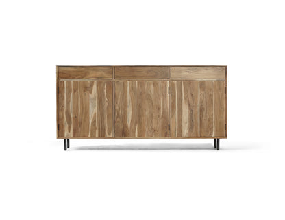 Contemporary style Acacia wood storage console