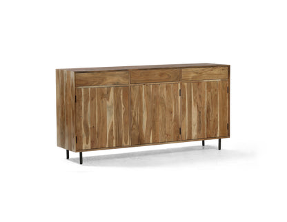 Contemporary style Acacia wood storage console