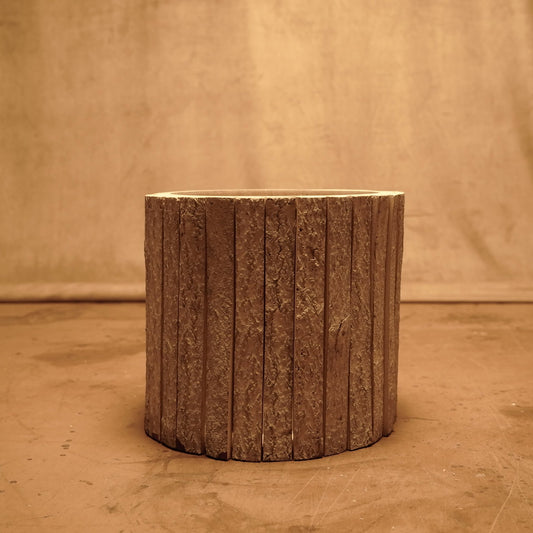 Macetero de Cortezas de Pino Blanco Decapado Estilo Rústico Artesana