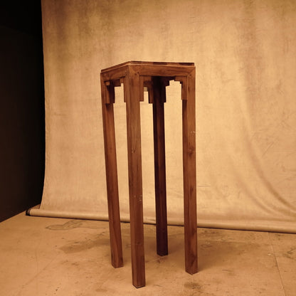  Pedestal de Madera de Teca