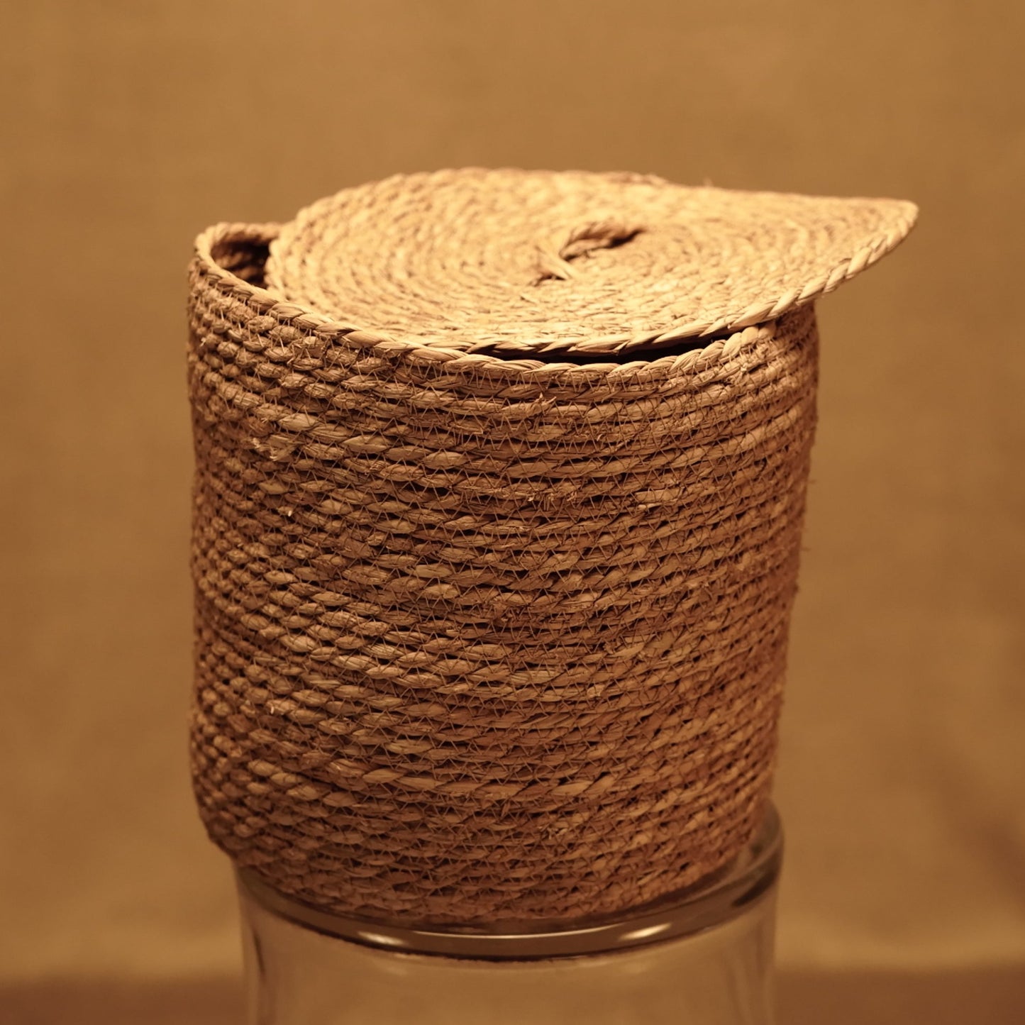 Cattail Basket with Lid - in 3 sizes