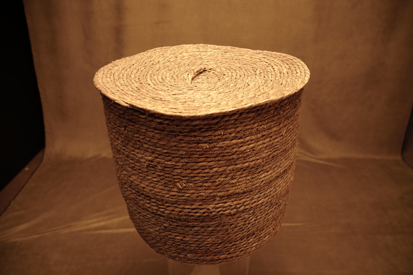 Cattail Basket with Lid - in 3 sizes