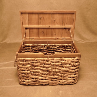 Acacia and Hyacinth Trunk Rustic Style Natural Basket