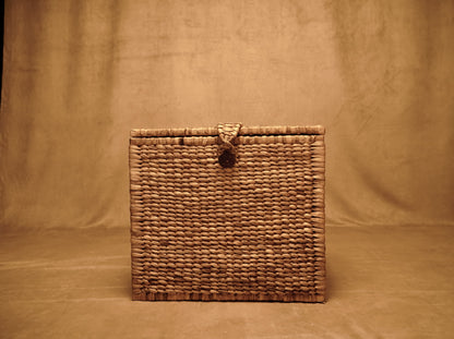 Japanese style trunk made with Hyacinth by hand - in 2 basket-type sizes