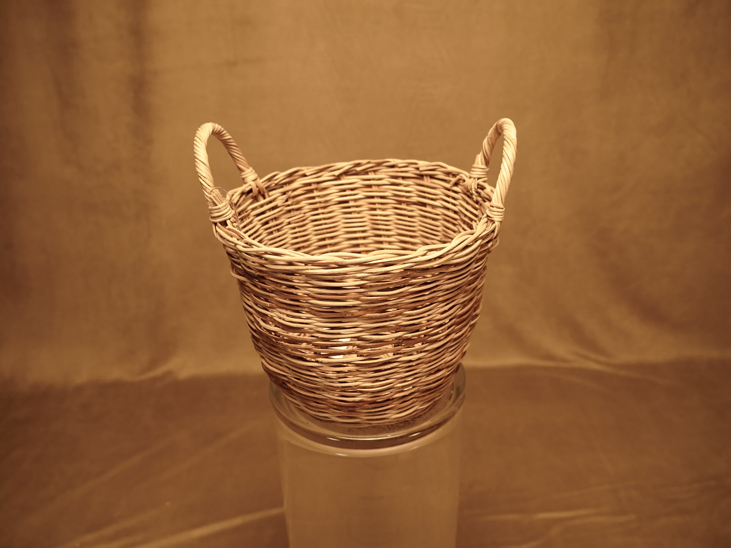 Natural rattan handmade basket - in 2 sizes