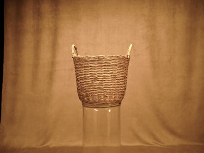 Natural rattan handmade basket - in 2 sizes