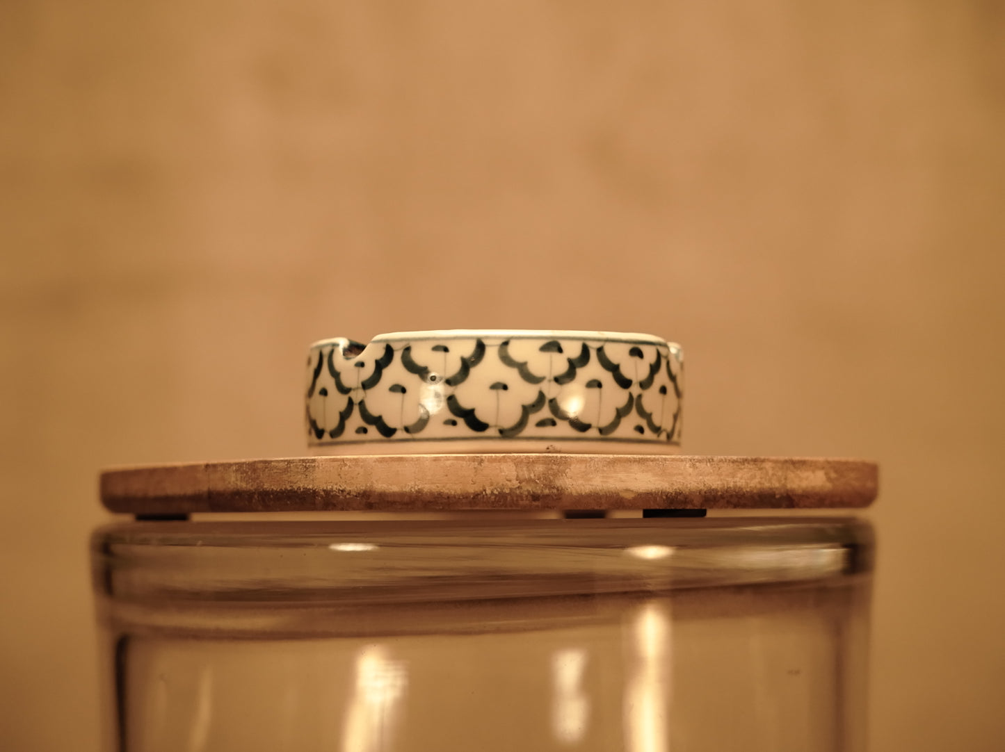 Traditional Thai Porcelain Ashtray