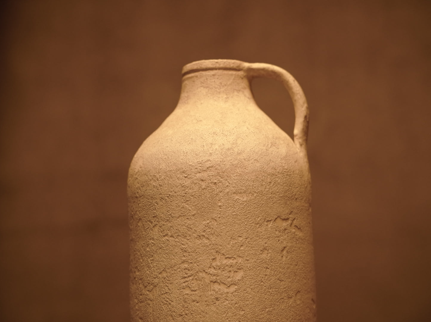 Ibizan style white terracotta jug