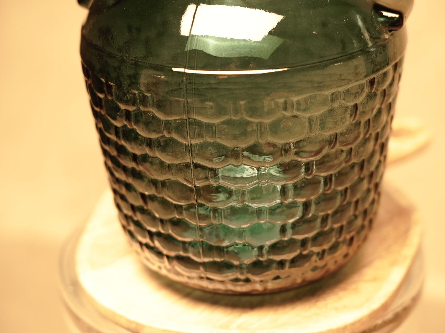 Blue Recycled Glass Demijohn - Artisanal Style