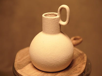 Japandi style ceramic vase