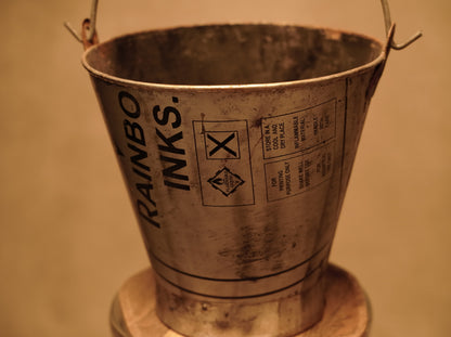 Recycled Metal Bucket - Dairy Bucket Style