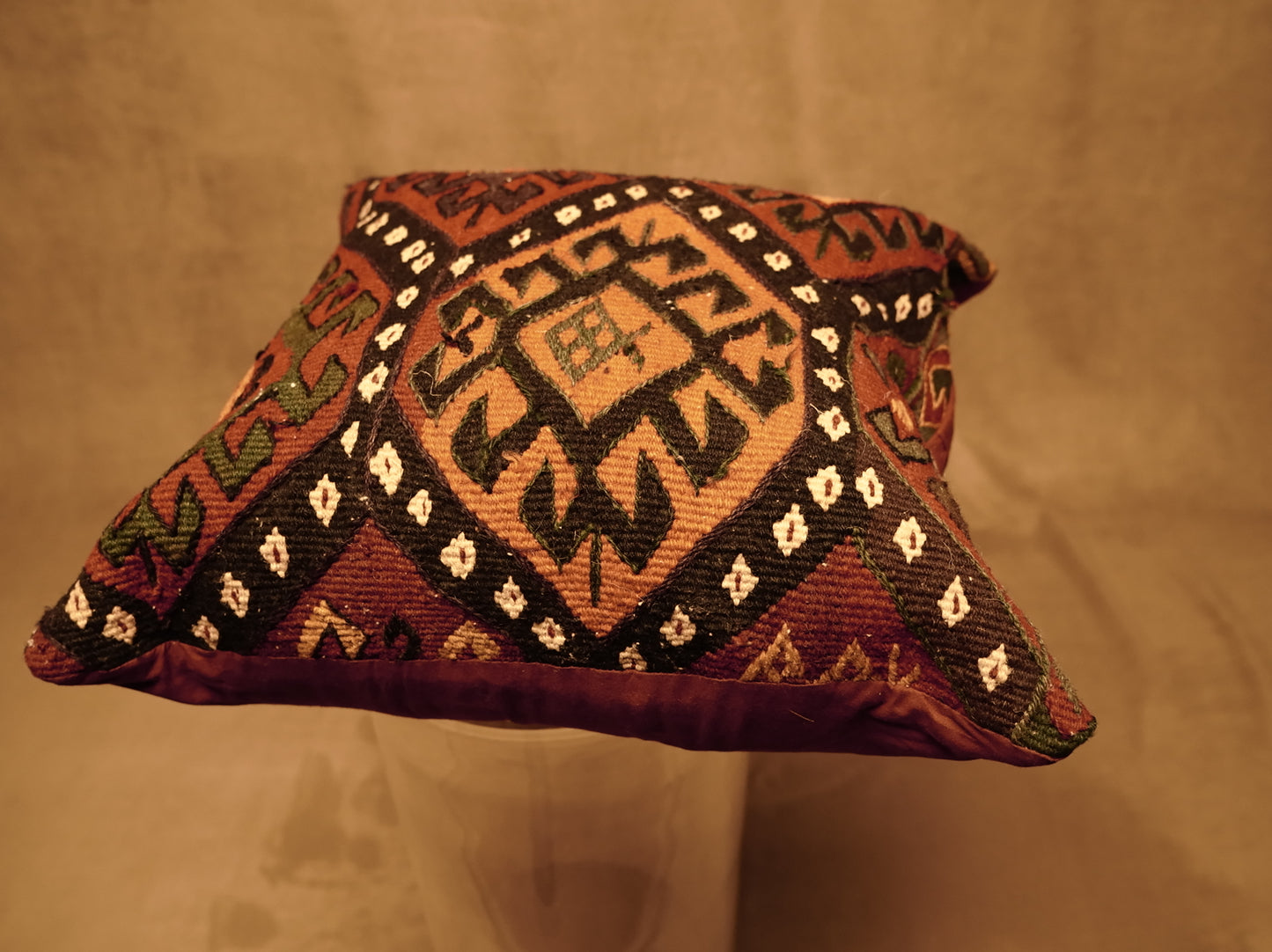 Azerbaijan Tribal Design Wool Kilim Cushion