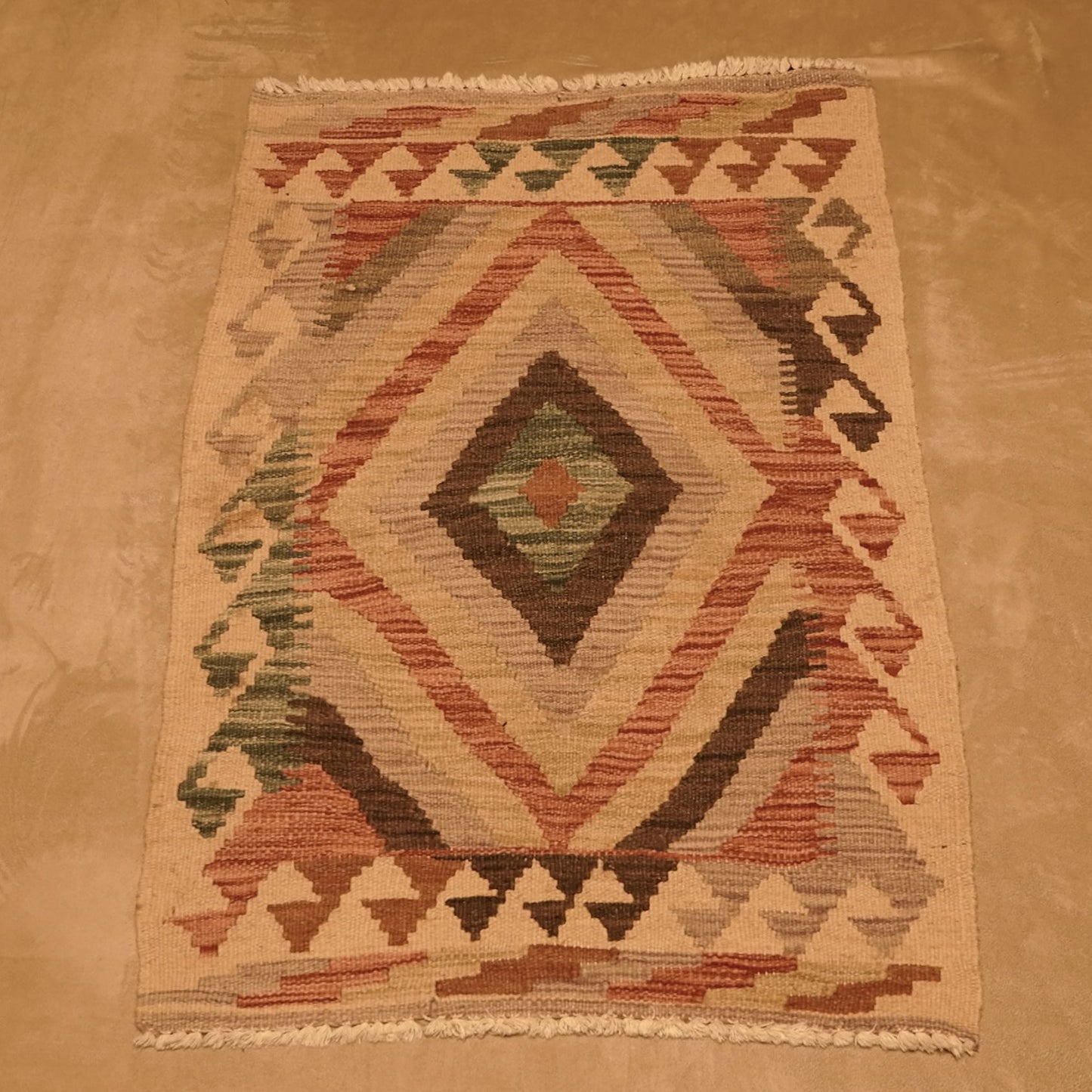 Alfombra Kilim de Pelo de Camello Artesanal de Azerbaiyán