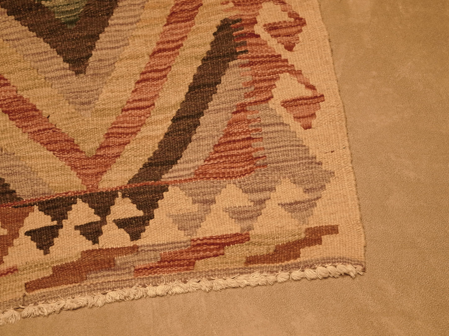 Alfombra Kilim de Pelo de Camello Artesanal de Azerbaiyán