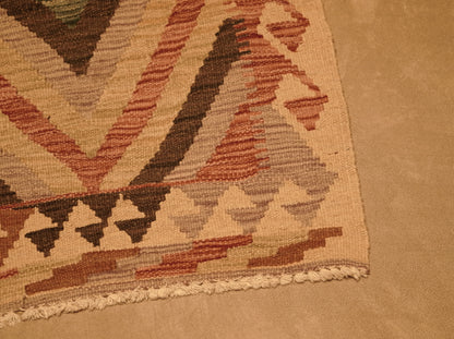 Handmade Camel Hair Kilim Rug from Azerbaijan