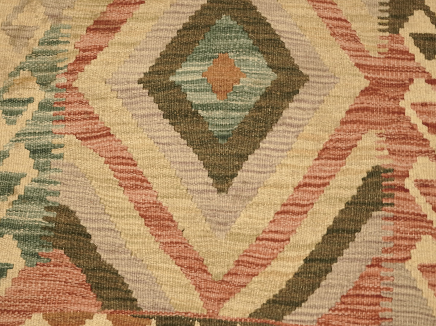 Handmade Camel Hair Kilim Rug from Azerbaijan