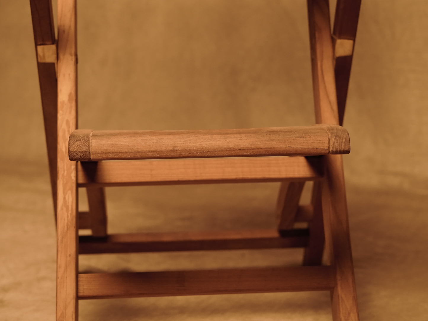 Pergolettac Folding Bar Stool in Natural Teak - French Design by Les Jardins