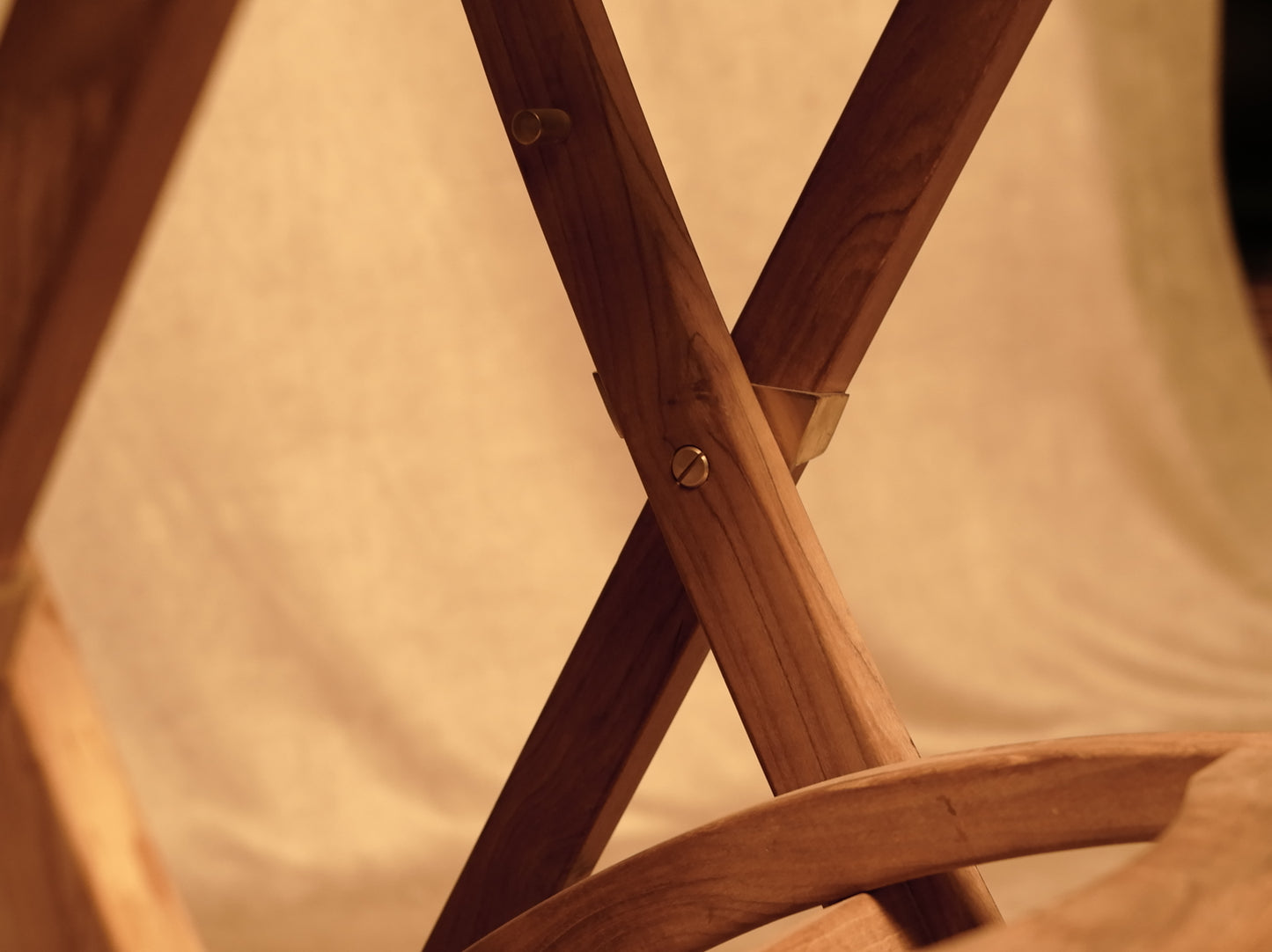 Pergolettac Folding Bar Stool in Natural Teak - French Design by Les Jardins