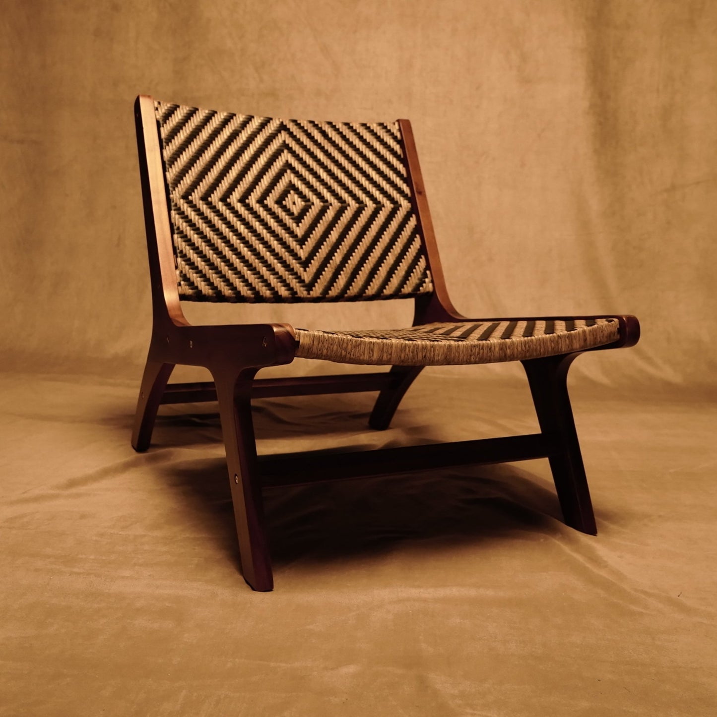 Verona Chair Verona in wood and synthetic rattan for Outdoors - Black Boho Style