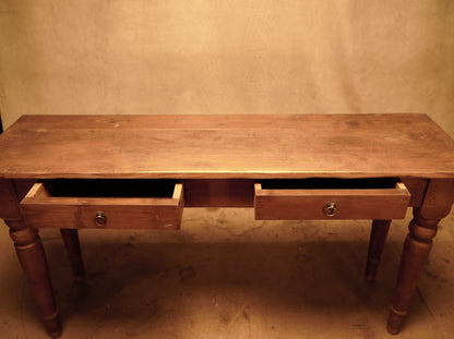 Rustic wooden desk hall 140x40cm